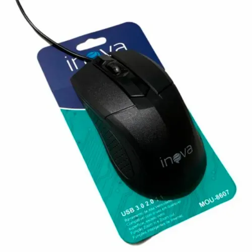 Mouse Óptico Com Fio USB Inova MOU-8607