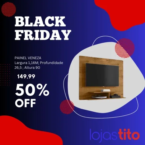 Painel para TV Veneza - Black Friday! 50% OFF