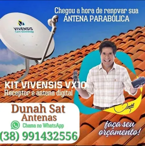 Kit completo nova parabólica digital 