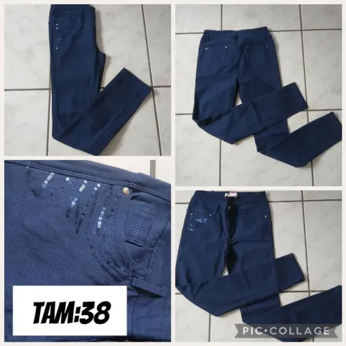 Calça azul TAM 38 por R$ 14,99