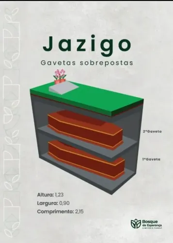 JAZIGO 2 GAVETAS BOSQUE DA ESPERANÇA