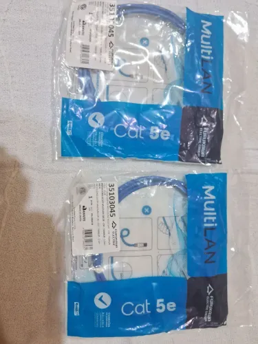 KIT 02 PATCH CORD CAT5E MULTILAN AZUL