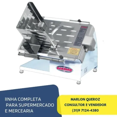 Cortador de Frios Semi Automático Bermar Bivolt