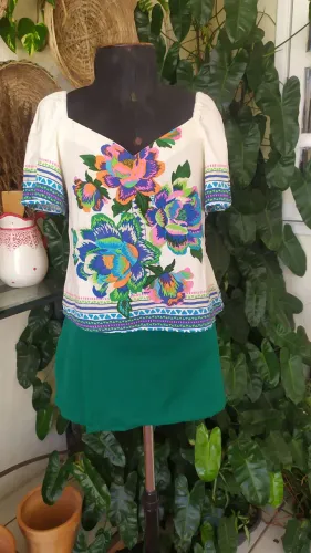 Blusa estilo bata BLUE streel