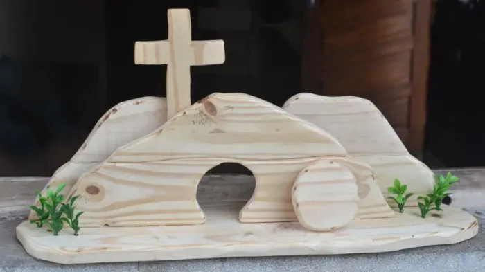 Páscoa Decoração Jesus Ressuscitou