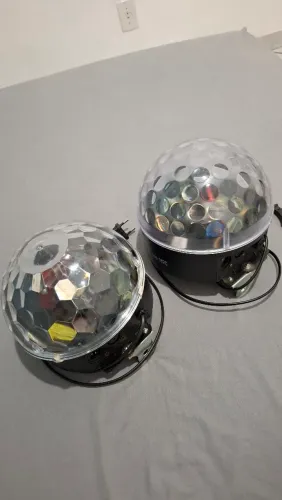 2 bolas malucas Led e dmx 