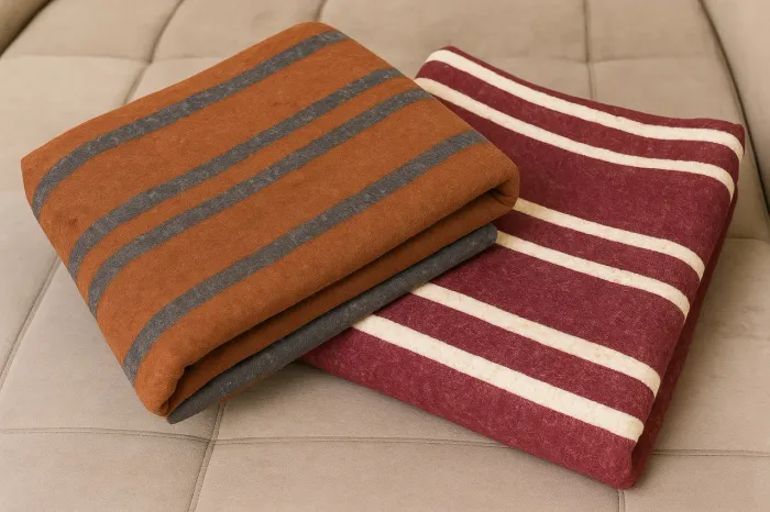 Kit promocional com 2 cobertores casal FIR?ENZE dupla face - novos