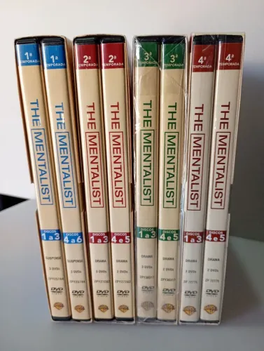 DVD box série The Mentarist 1,2,3 e 4 temporadas