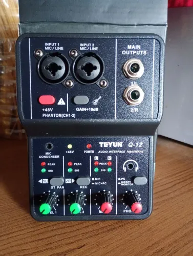 Interface de áudio Teyun Q-12