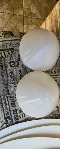 Globo lustre plástico ventilador teto 