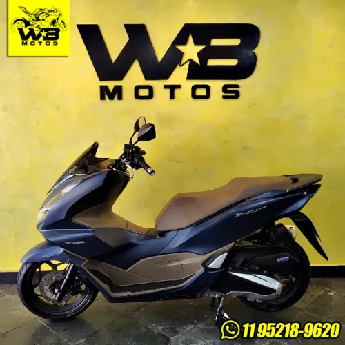 Honda PCX DLX ABS 160cc Ano 2023 Azul com Bege 1750KM Único Dono