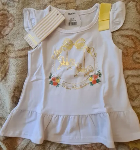Blusa infantil tam G sem uso