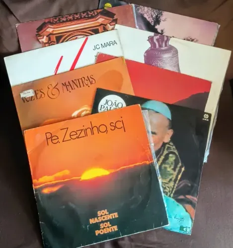 Lote 7 Lps Discos De Vinil Católicos Variados + 1 Lp Grátis