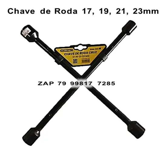 Chave De Roda Cruz Profissional Universal 17x19x21x23 Mm 17 19 21 23