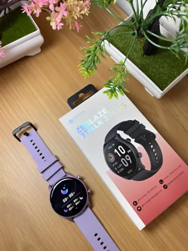 Smartwatch Zeblaze Btalk 3 Plus - (Preto / Orquidea / Dourado)