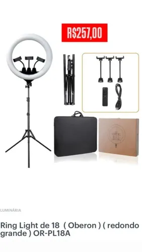 Ring light profissional grande 