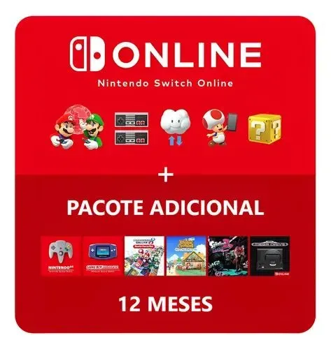 Nintendo Switch on-line pacote adicional