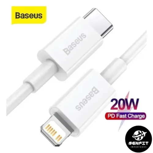 Cabo Baseus Usb-c x Lightning 1m Pd 20w Turbo Para Iphone