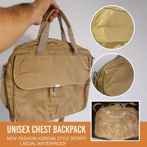 bolsa mochila de peito unissex - estilo coreano casual e esportivo