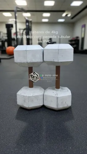 Halteres Sextavados - 4kg cada (total 8kg) Peso Maromba Raiz - Sua base de força 