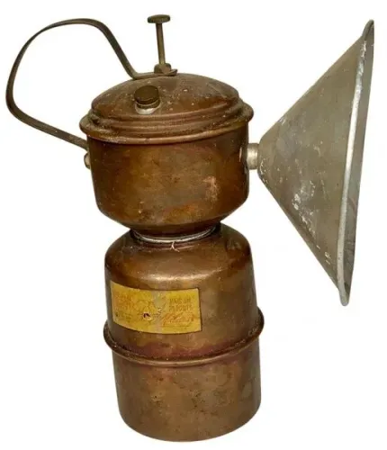 Raro lampião carbureto - original