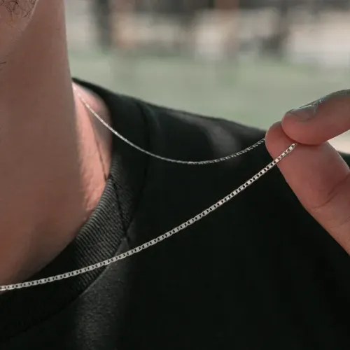corrente de prata 2mm