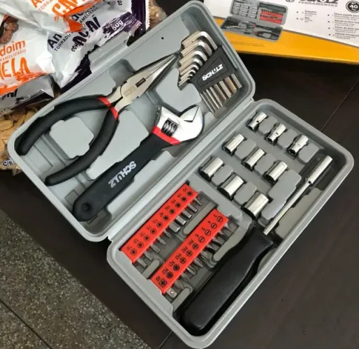 Mini Kit de Ferramentas com 40 Itens - Ideal para Reparos Domésticos!