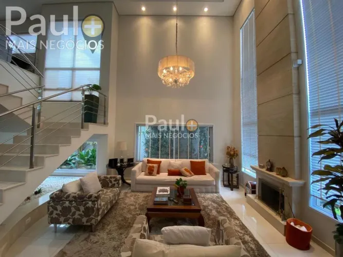 Sobrado à venda em Paulínia, Residencial Villa Lobos, com 4 suítes, com 427 m²