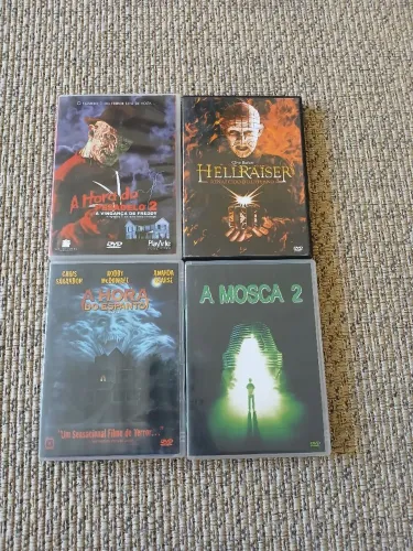 Lote de Filmes de Terror em 4 DVD - Todos Originais  e Dublados