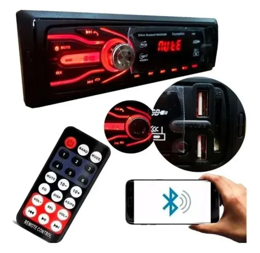 Aparelho de som automotivo com Bluetooth apartir de 79,90