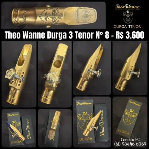 Boquilha para Sax Tenor Theo Wanne DURGA 3 nº 8 - ORIGINAL, Impecável