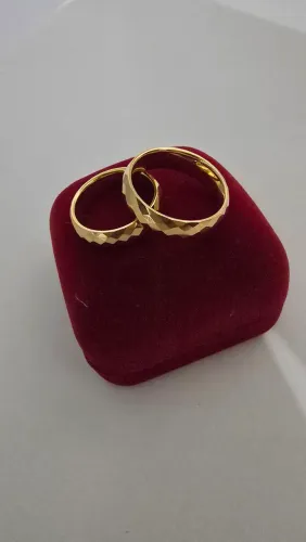 par de alianças 18k tungstênio 