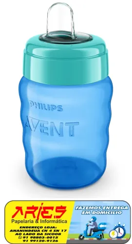 COPO BICO DE SILICONE PHILIPS AVENT SCF553/05 PARA NASCIMENTO DOS DENTINHOS DE BEBÊS