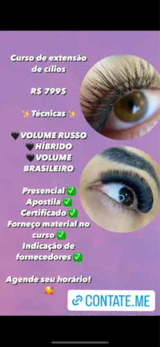 Curso de alongamento de cílios