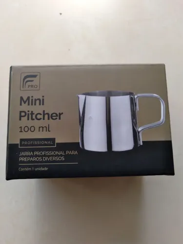 Jarra de Inox Pitcher 100ml Leiteira Cremeira Americana Barista