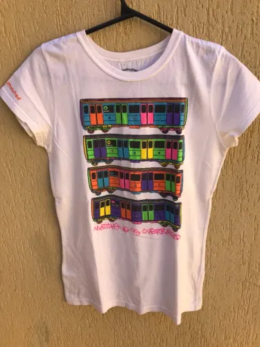 T-shirt Trens Coloridos New York
