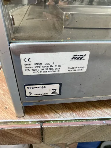 Estufa vapor curva 264 com uma bandeja