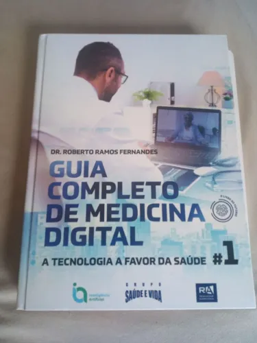 Livro guia completo de medicina digital novo nunca foi usado
