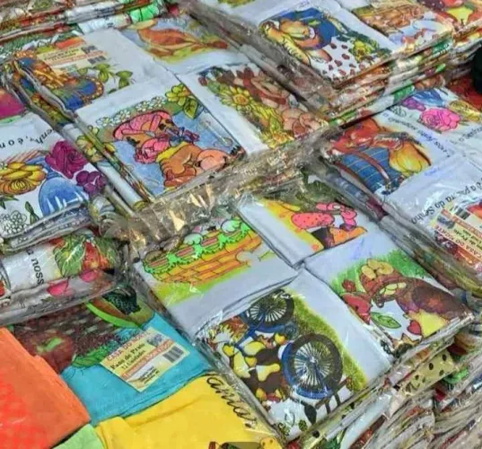 Pacotão com 12 panos de prato grande