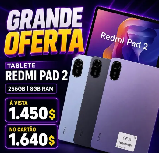 Tablete Redmi pad 2 256GB 8GB RAM