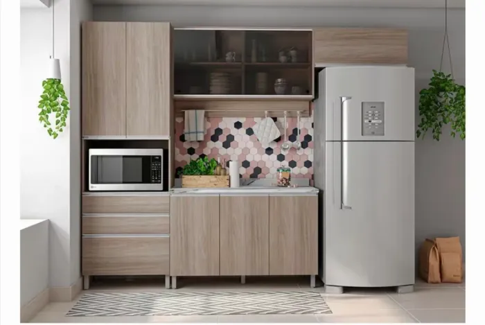 Armário modulado cozinha bartira seminovo 