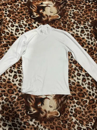 Camisa manga longa/Gola alta