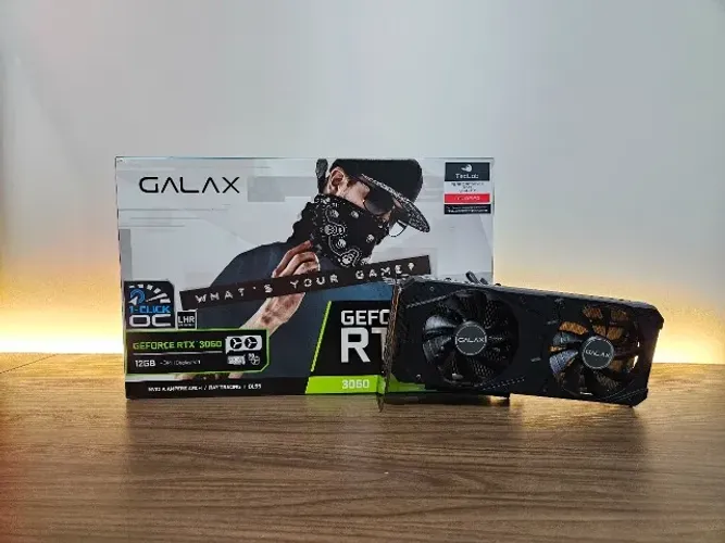 Placa de vídeo RTX 3060 GALAX 1-CLICK 12GB - Usada em Excelente Estado!