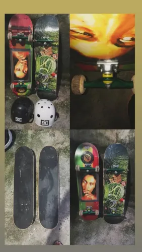 Skates em ótimo estado, só trocar os jogos de rodas! 350$$
