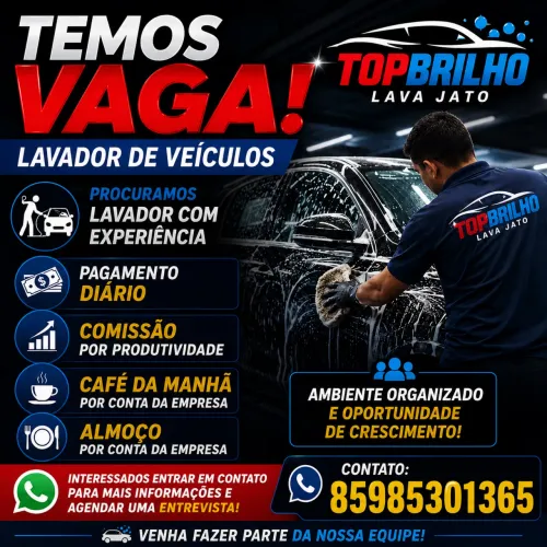 Vagas para lavador