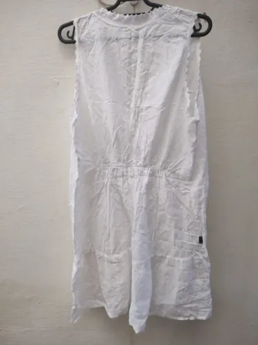 Vestido Branco Viscose Tamanho GG
