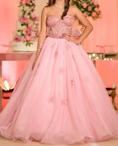 Vendo vestido de 15 Anos Rosa 2 em 1 | Usado 1 Vez | Festa de Debutante