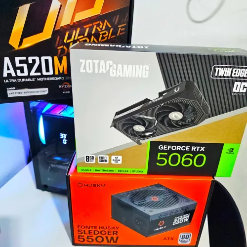 PC Gamer Top!!! Ryzen 5 5600X + RTX5060 + 16GB DDR4 + 512Gb NVME!!!