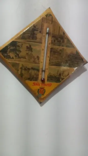 Vendo esse termômetro e esse despertador antigos .