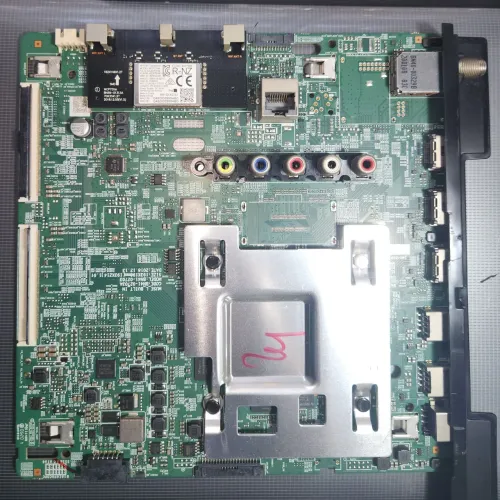 Placa principal e fonte da tv samsung un43ru7100g caixas de som e pé